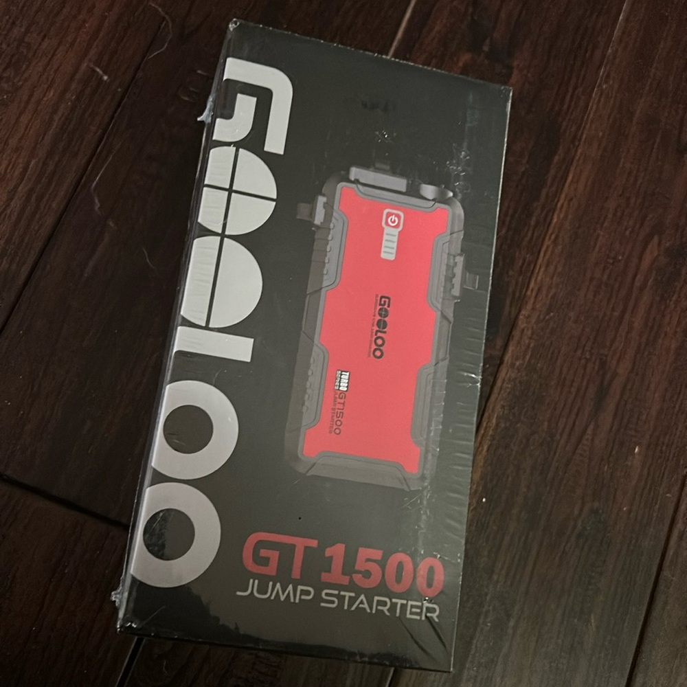 Jump Starter Battery Pack - 1500A Peak Car Jump Box, Water-Resistant Battery